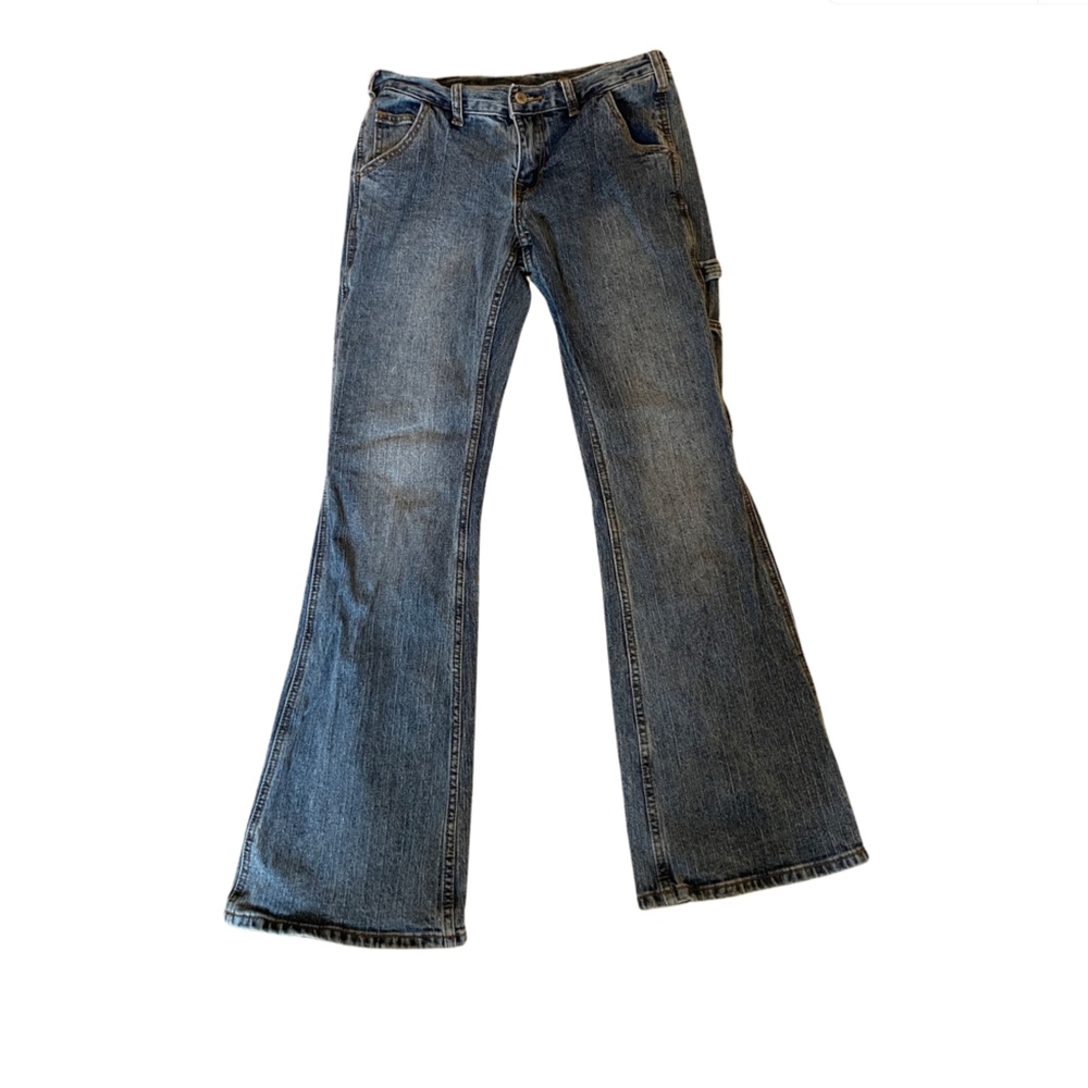 John Galt Medium Blue Natalia Low Rise Carpenter Jeans
